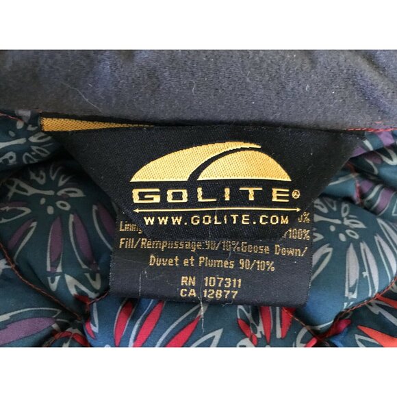 Golite Women's Puffer Down Vest Diamond Quilted Pattern Orange XS - Picture 7 of 12